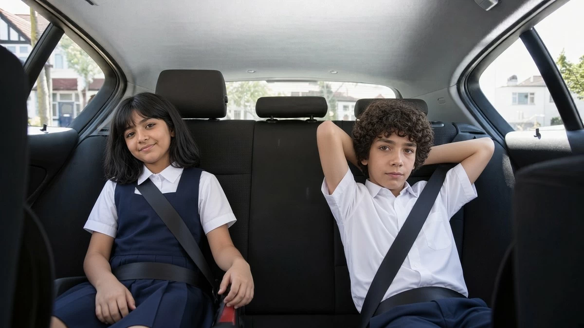 Use seat belts, kids less than 10 must sit behind