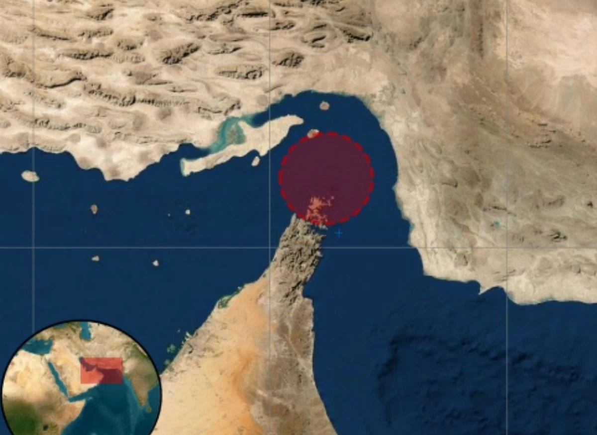 Tanker struck by unknown projectile in Strait of Hormuz, two crew injured