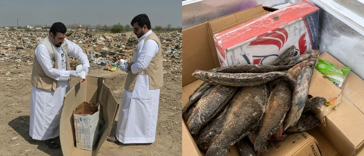 Unlicensed Food Oulet Busted in Ahmadi, 150kg of Products Destroyed