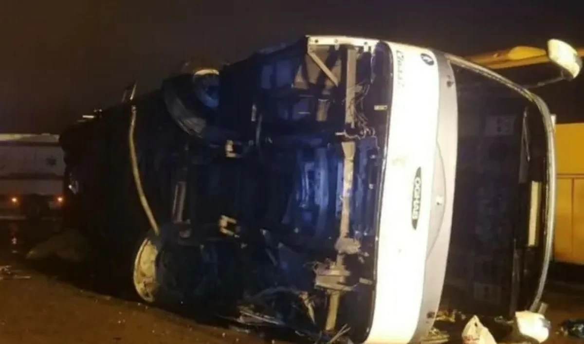 Bus overturns in central Iran, killing 11 and injuring 24