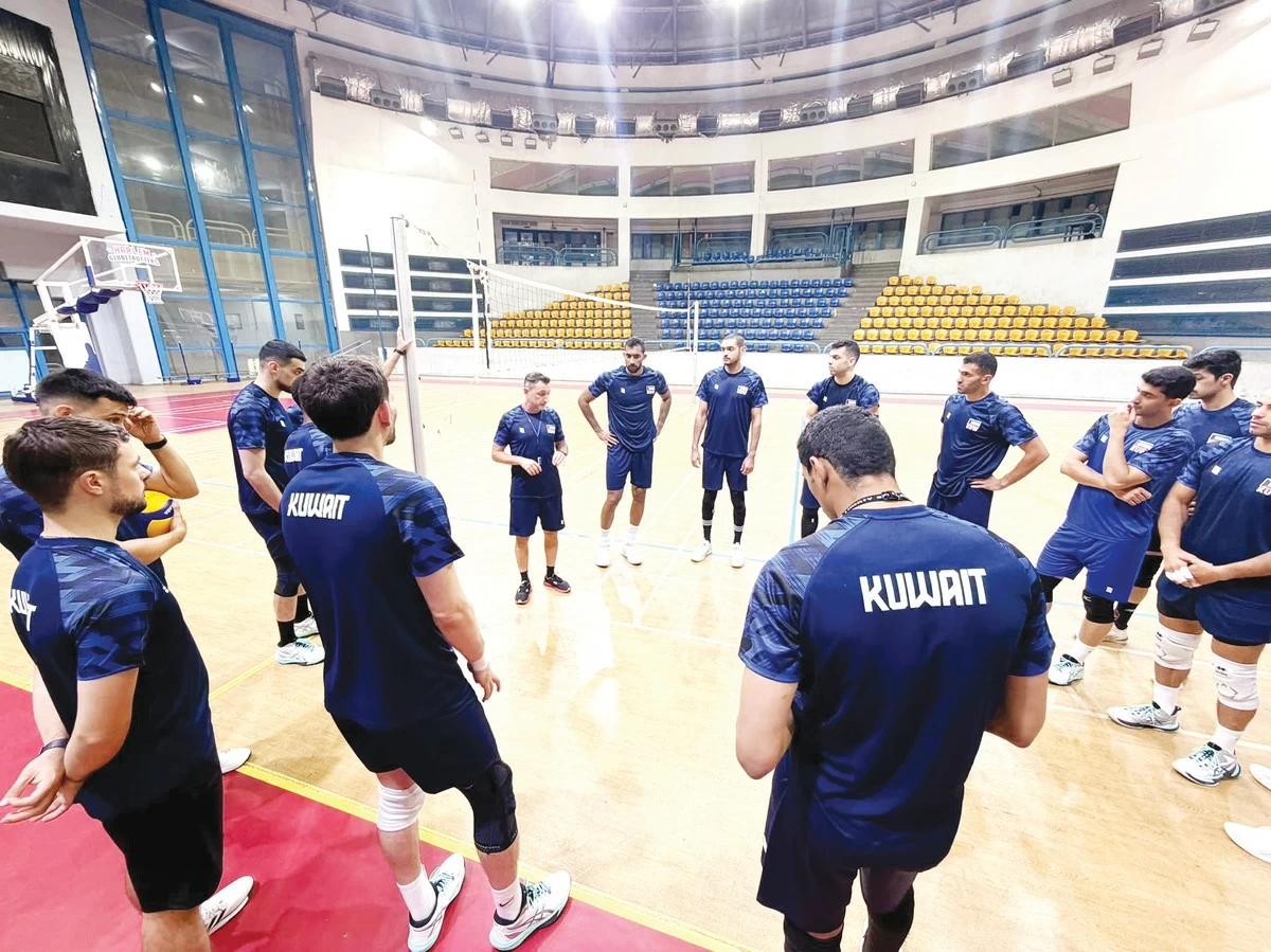 Kuwait volleyball team wraps up Cairo camp