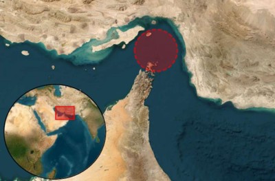 Tanker catches fire after being struck by unknown projectile in Strait of ...