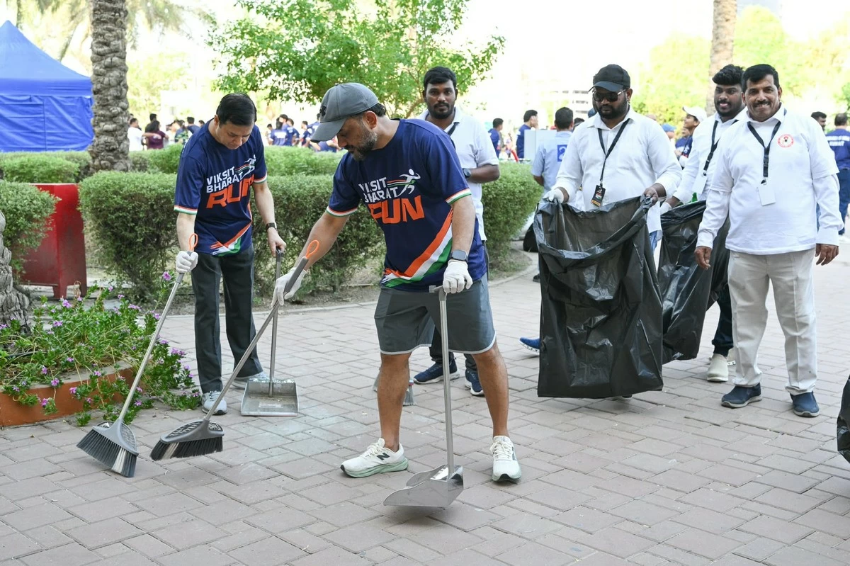 1,600+ Strong! Indian Community in Kuwait Makes Viksit Bharat Run a Grand Success