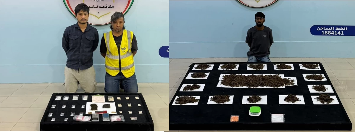 Kuwait Drug Crackdown: 6 Nabbed With Heroin, Meth, 3kg of Marijuana and 3 Liters of Hashish Oil