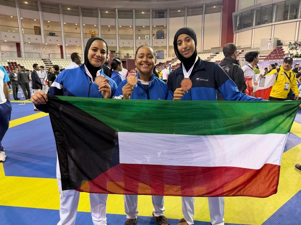Kuwait&rsquo;s junior taekwondo team makes a mark at the Doha championship