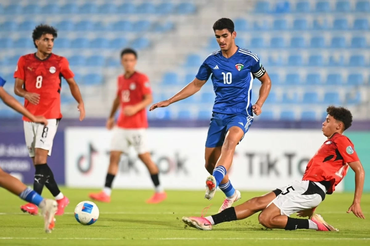 Kuwait suffers a 3&ndash;0 defeat to Egypt in the Gulf U-17 Cup