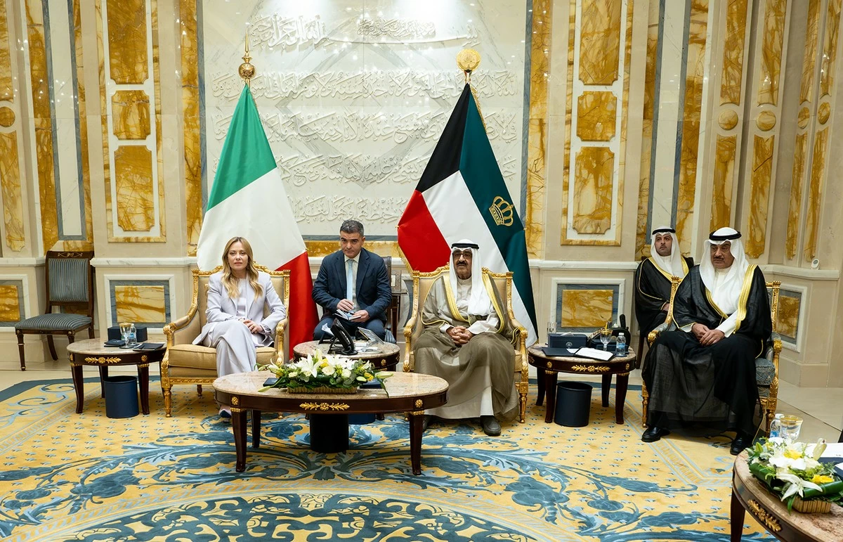 Kuwait Amir Receives Italian Prime Minister Giorgia Meloni