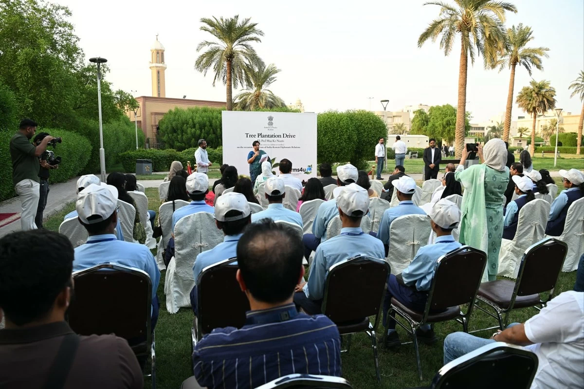India, Kuwait Mark 65 Years of Diplomatic Ties with Tree Plantation Drive