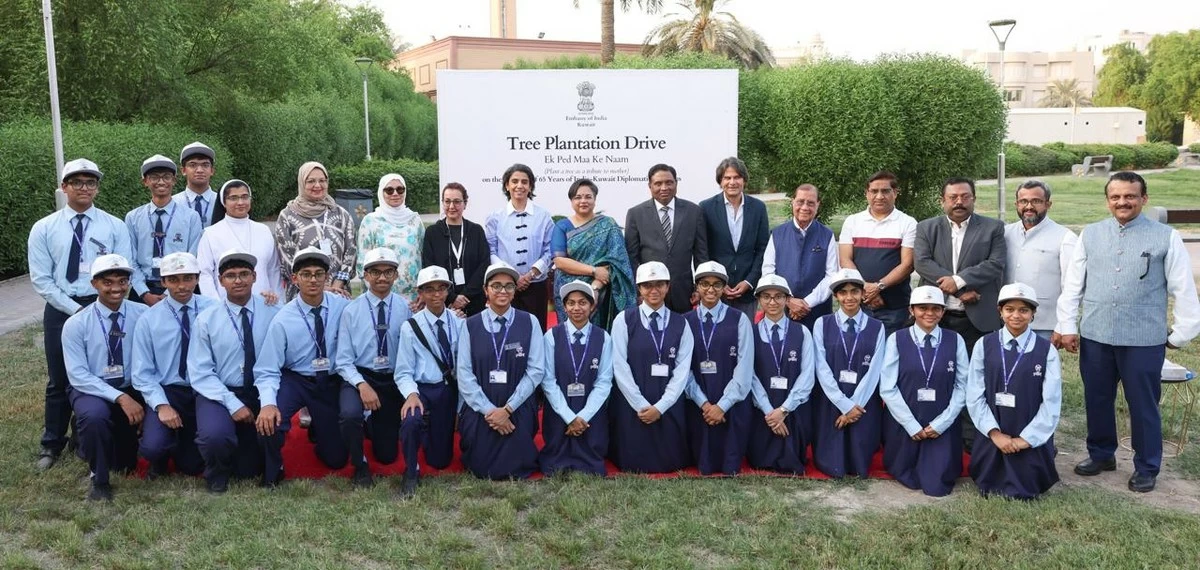 India, Kuwait Mark 65 Years of Diplomatic Ties with Tree Plantation Drive