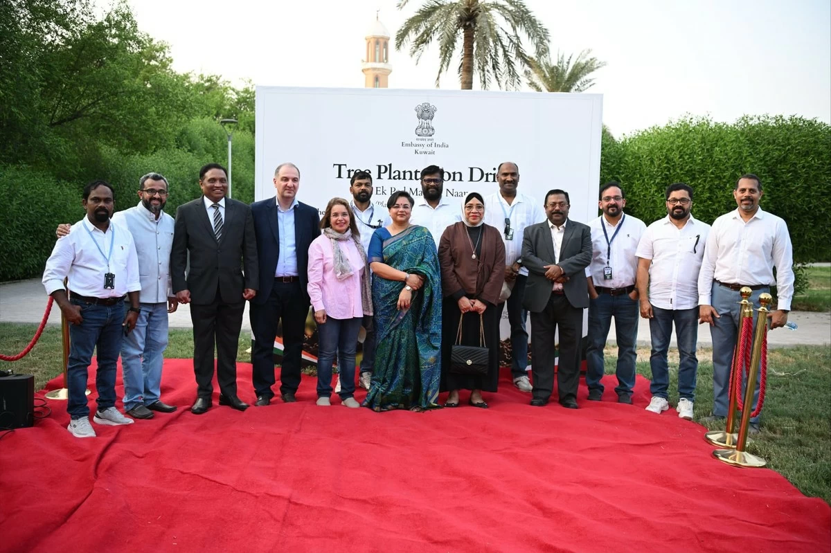 India, Kuwait Mark 65 Years of Diplomatic Ties with Tree Plantation Drive