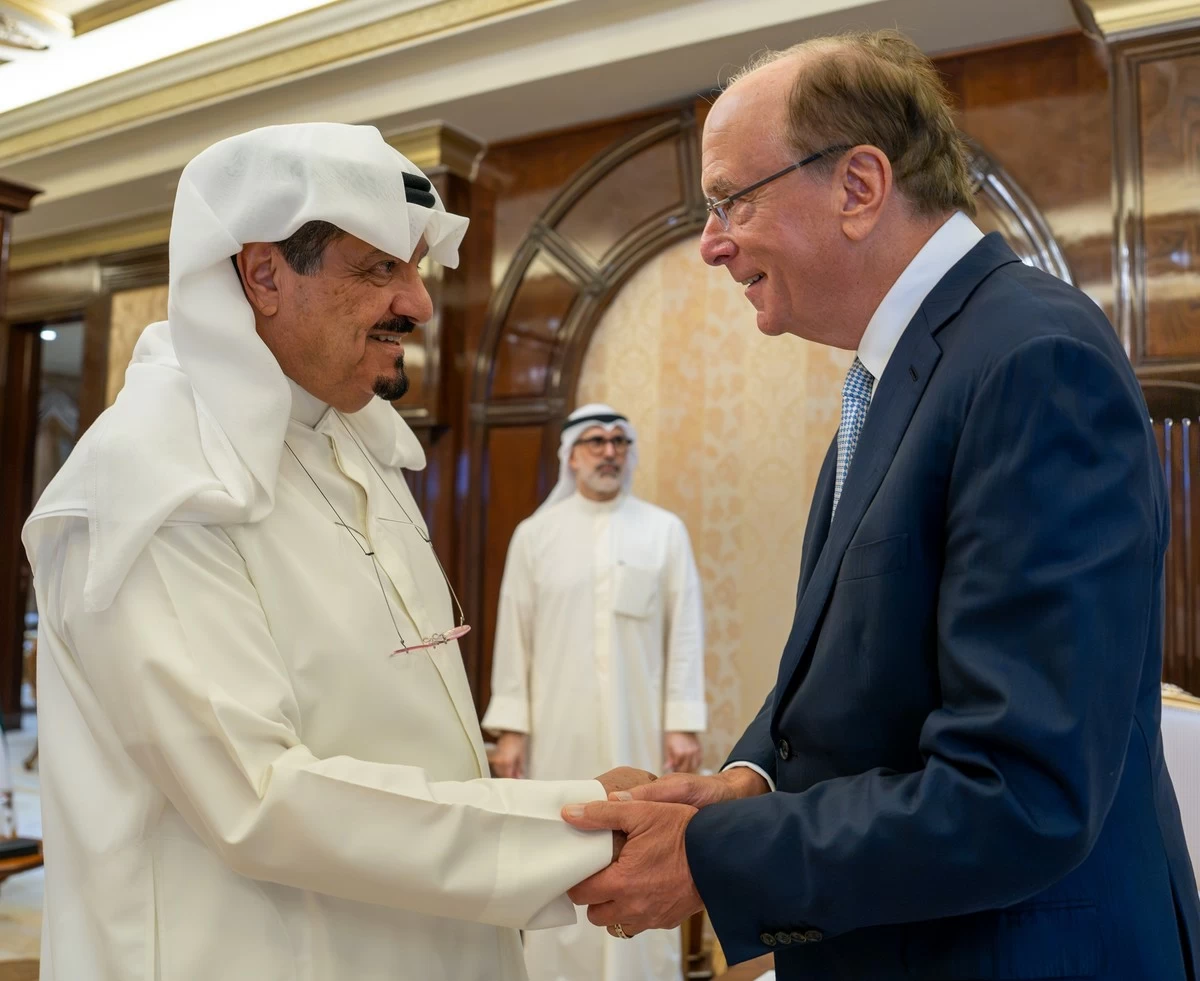 Crown Prince, PM hold talks with BlackRock, KKR execs