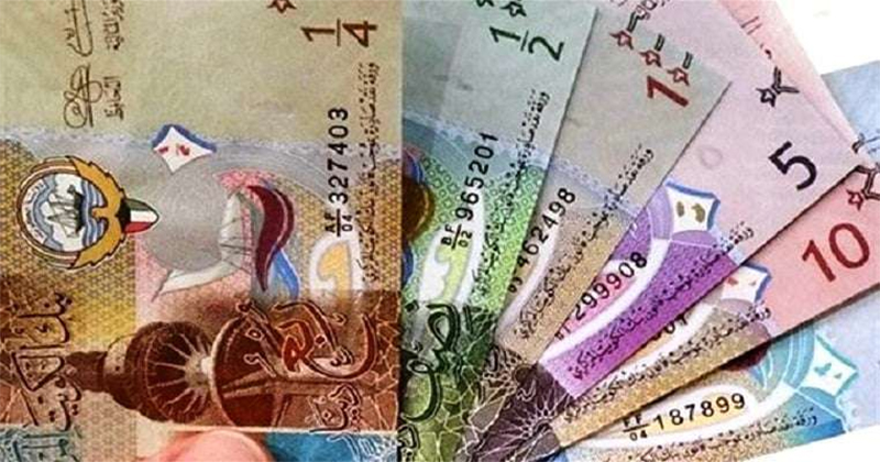 Kuwait banknotes down, coins up in August