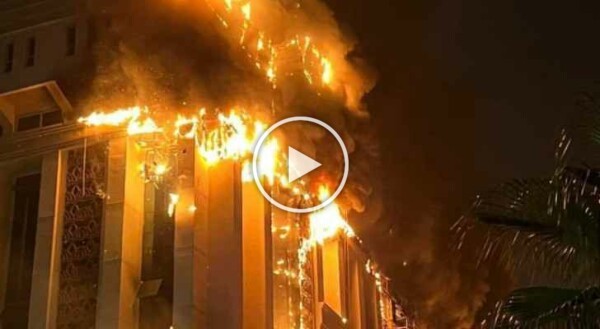 Dozens injured in massive fire at Egyptian police facility