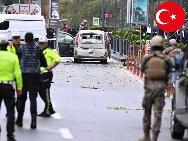 Turkish Interior Minister says explosion in Ahkara as terrorist attack