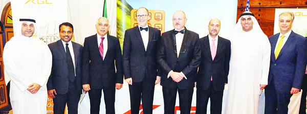 US Ambassador Douglas Silliman (fourth from left) and ABCK Chairman Scott Beverly (fourth from right) with KGL executives.