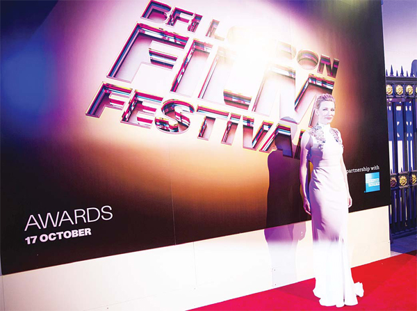Australian actress Cate Blanchett poses for photographers as she attends the BFI London Film Festival Awards at Banqueting House in central London on Oct 17. (AFP)