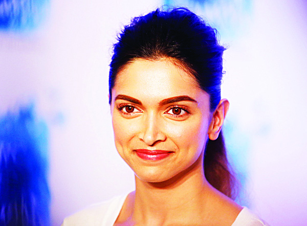 Bollywood actress Deepika Padukone smiles during a promotional event in Mumbai, India on Oct 10. (AP)