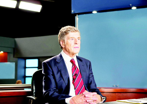 In this image released by Sony Pictures Classics, Robert Redford portrays Dan Rather in a scene from, ‘Truth’. (AP)
