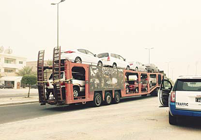 Some of the cars driven by minors were confiscated