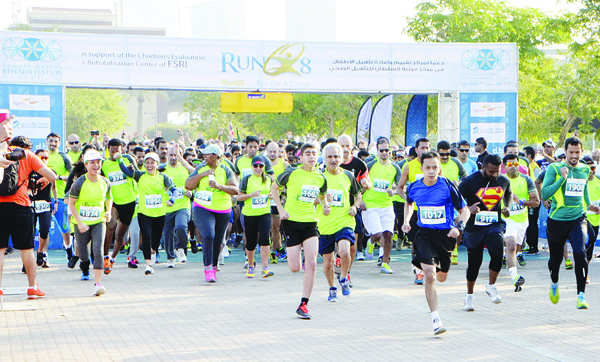Photo taken during the RunQ8 5th edition 10km run