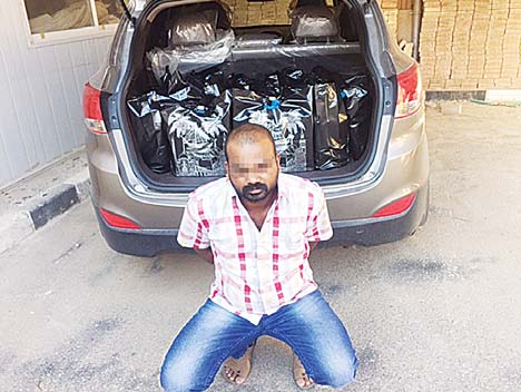 The Asian liquor peddler and local booze in garbage bags.