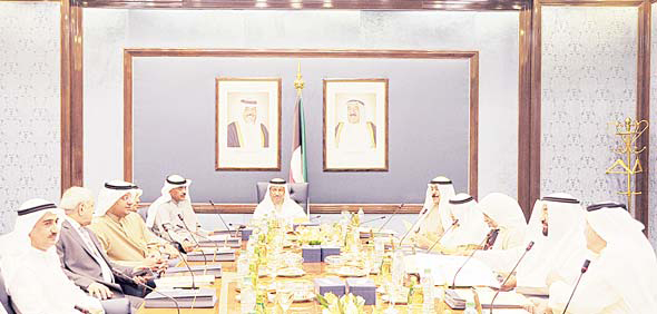 HH the PM Sheikh Jaber Al-Mubarak Al-Sabah chairs the weekly Cabinet meeting