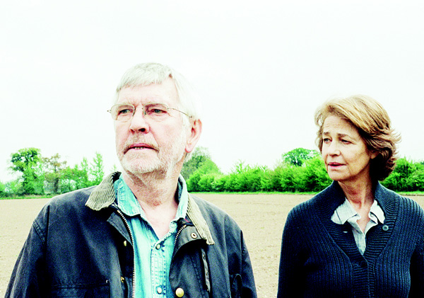 This photo provided by Agatha A. Nitecka shows Tom Courtenay (left), as Geoff and Charlotte Rampling as Kate in Andrew Haigh’s film, ‘45 Years,’ a Sundance Selects Release. (AP)