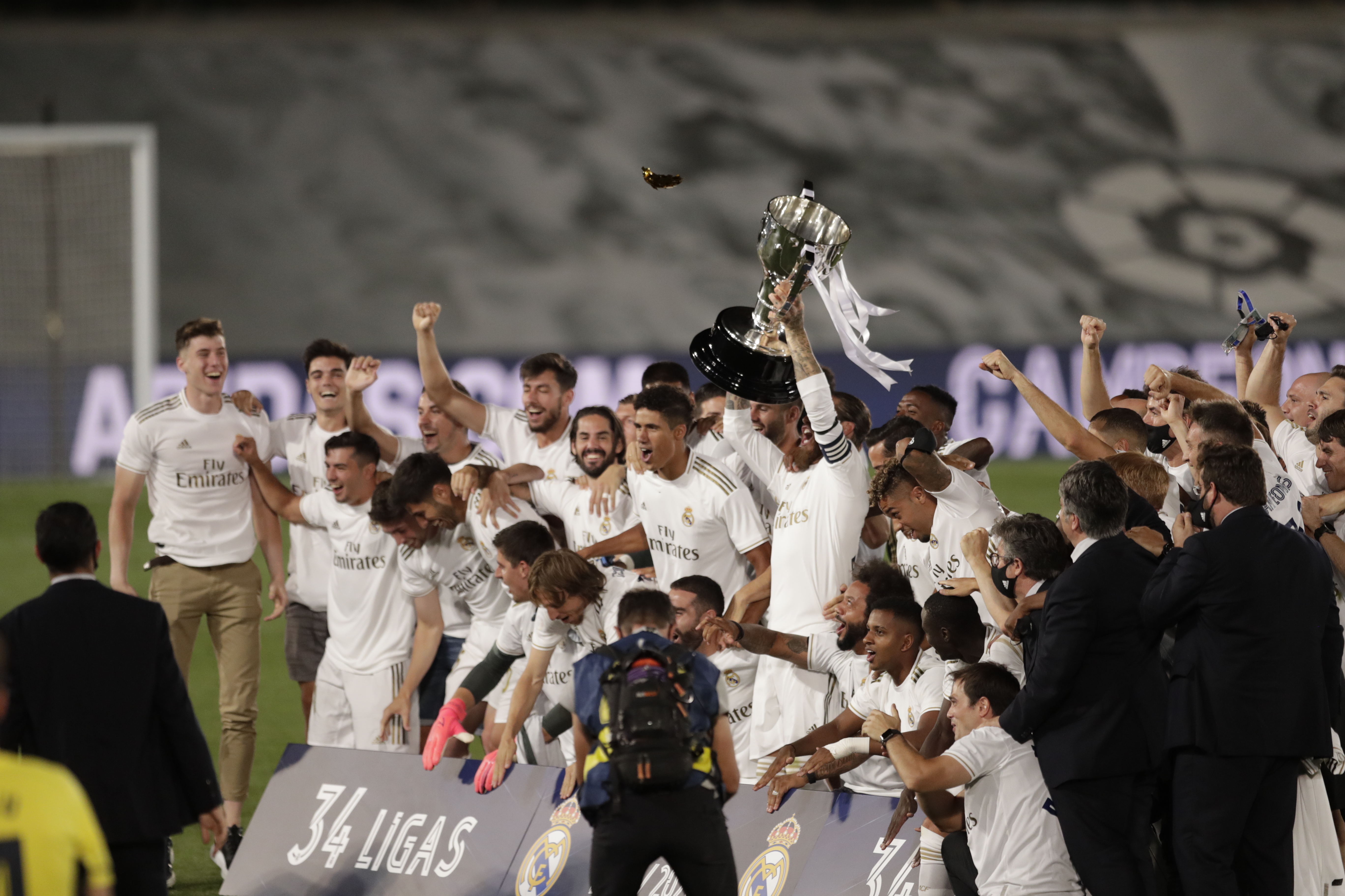 Real Madrid clinches Spanish league title with win