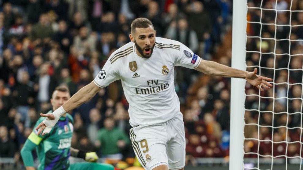 Benzema stars, Real move level on points with Atl&eacute;tico