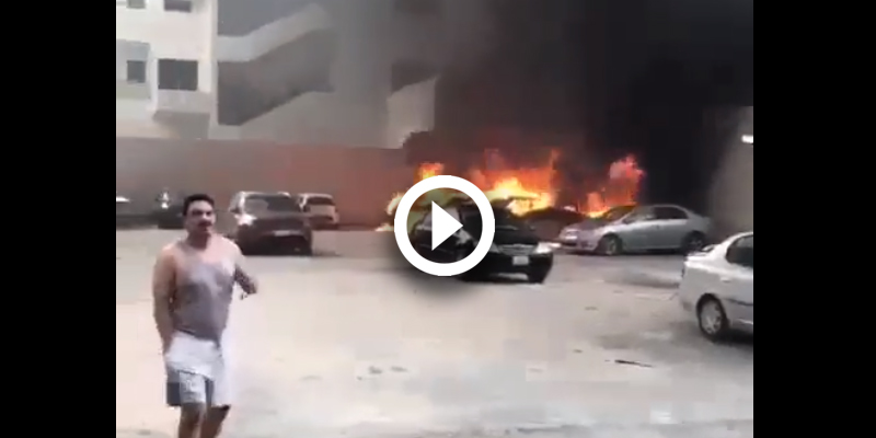 Four vehicles caught fire in Fintas | arabtimes