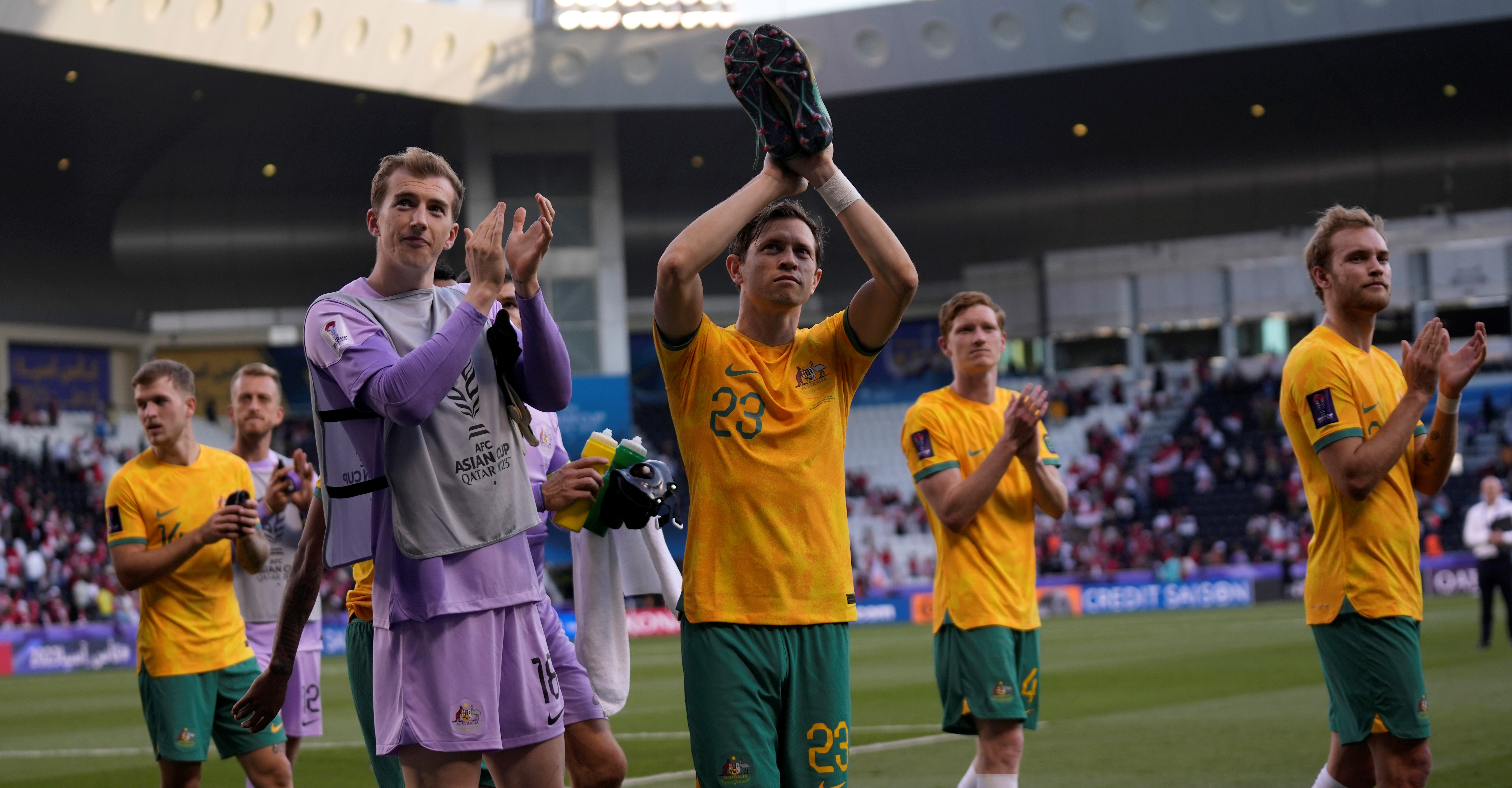 Australia routs Indonesia to advance to Asian Cup quarterfinal