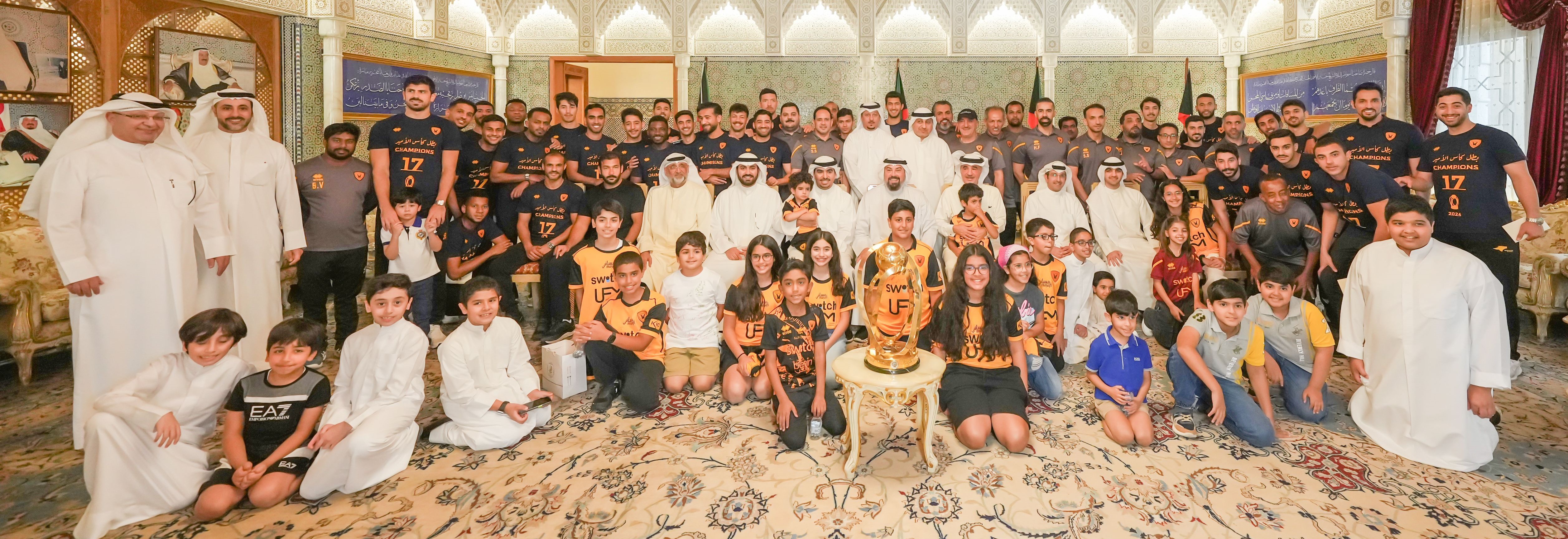 Al-Qadisiya Club celebrates Amir&rsquo;s Cup victory at Al-Babtain&rsquo;s Diwan
