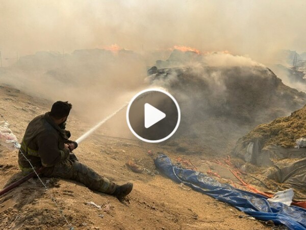 Fire Teams Control Al-Salmi Blaze | arabtimes