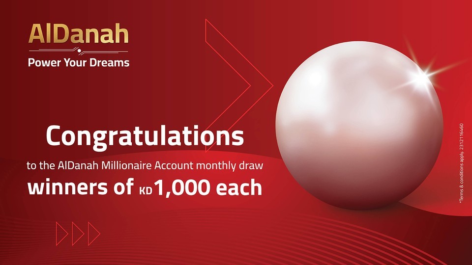Gulf Bank Announces the 10 Winners of AlDanah Monthly Draw | arabtimes