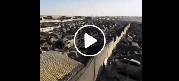 The Aftermath of Salmi Scrapyard Inferno | arabtimes